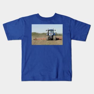 389 Horses Sowing Wheat Kids T-Shirt